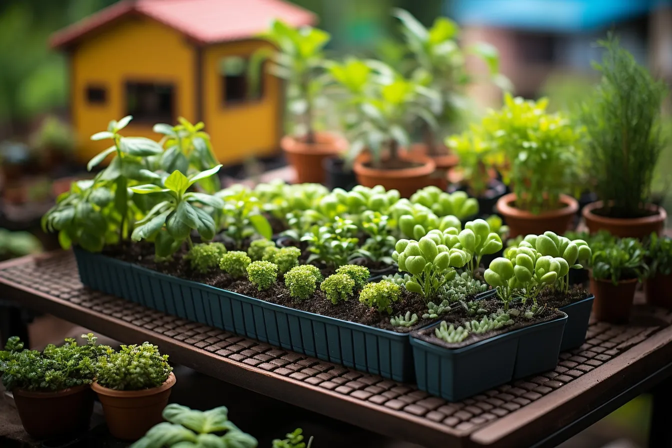 La construction de systèmes d’irrigation miniatures pour jardins de bureau