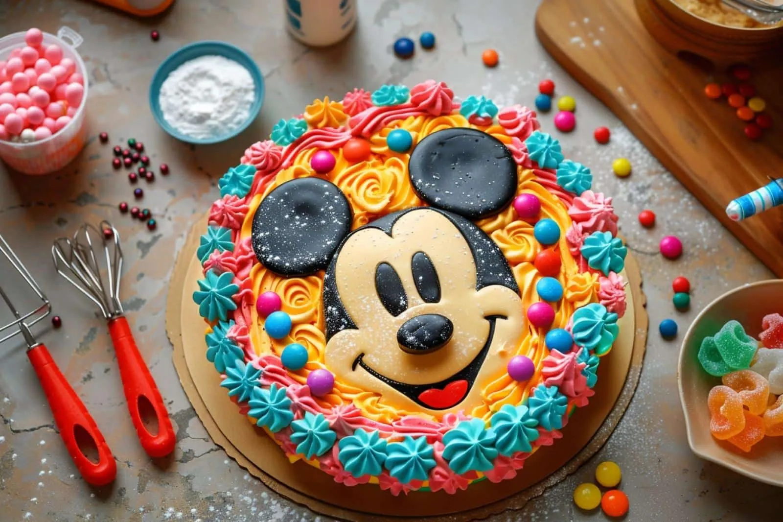 Comment réaliser un gâteau Mickey ?