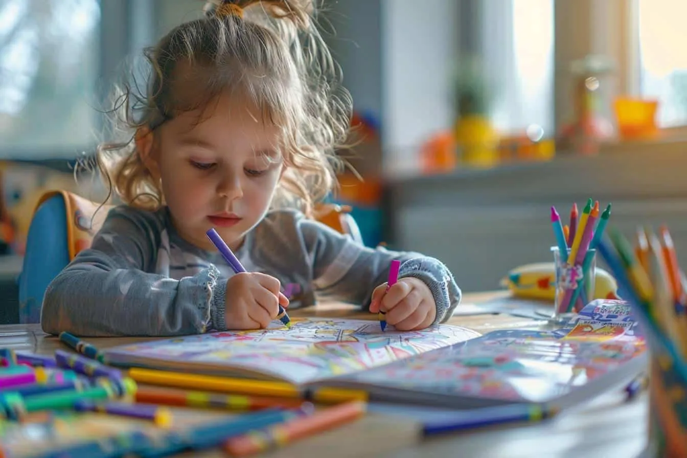 Y a-t-il des études sur les effets du coloriage sur le développement des enfants ?