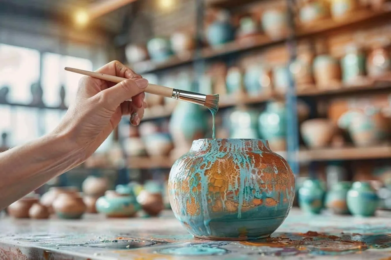 Émaillage de poterie au pinceau : techniques et astuces