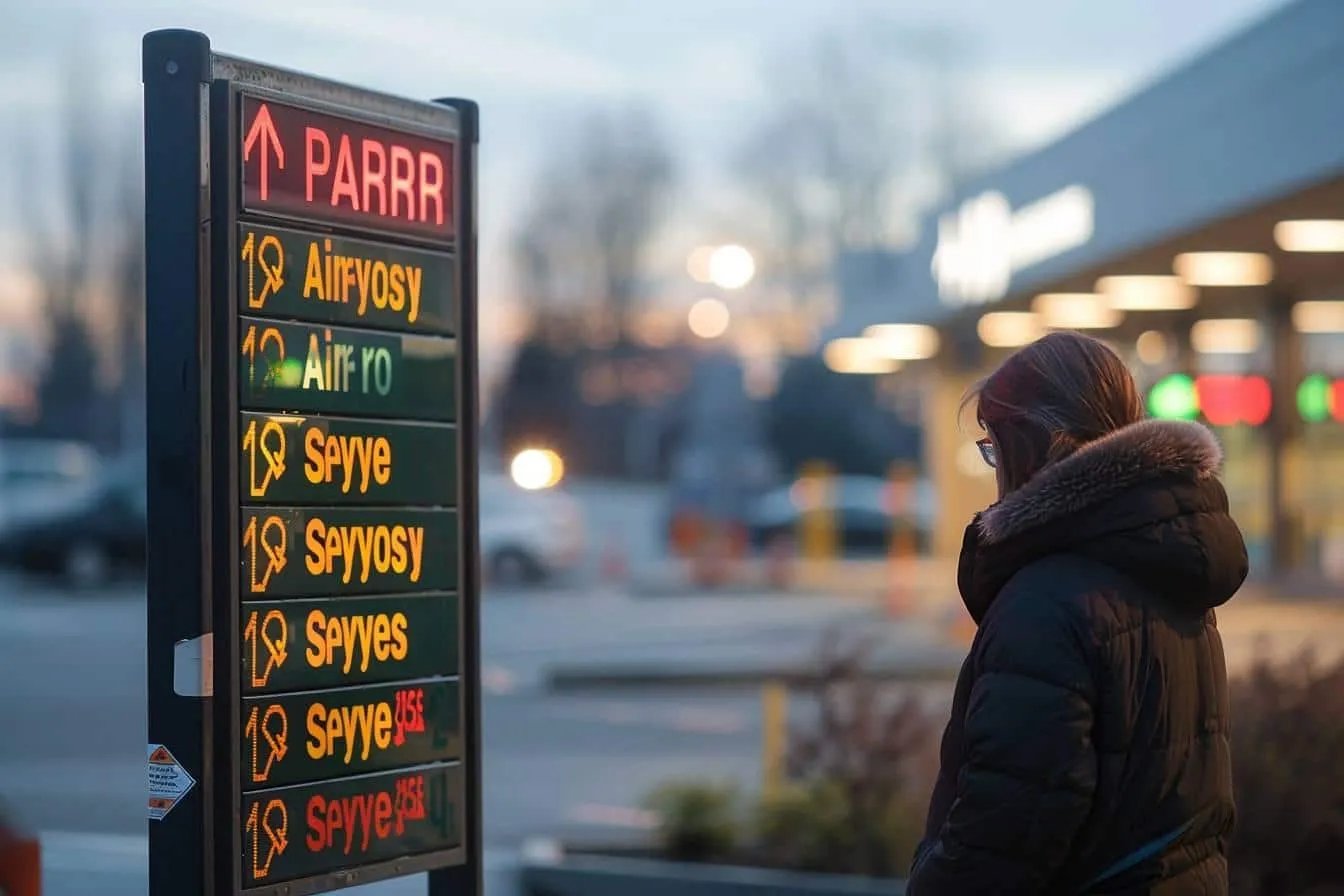 quel type de services supplémentaires sont offerts près des parkings de l’aéroport?