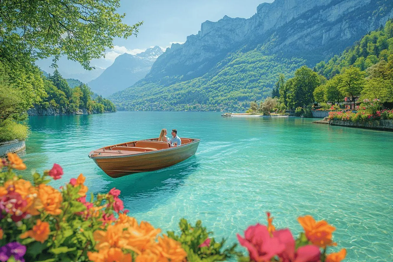 Lac d&rsquo;Annecy pour une croisière romantique : une expérience magique pour les couples