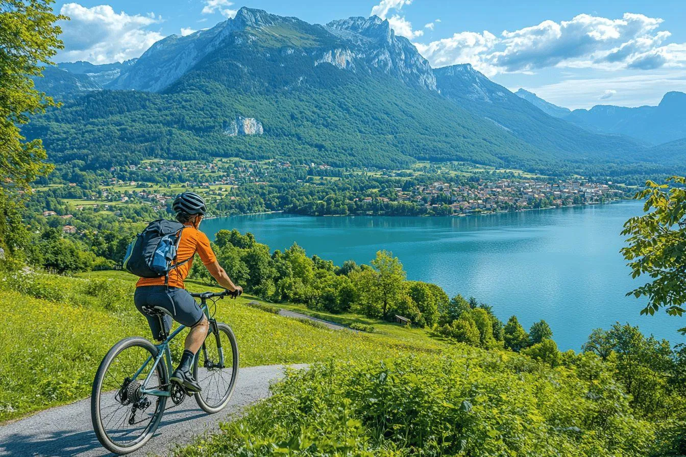 Lac d&rsquo;Annecy itinéraire à vélo : explorez les routes panoramiques autour du lac