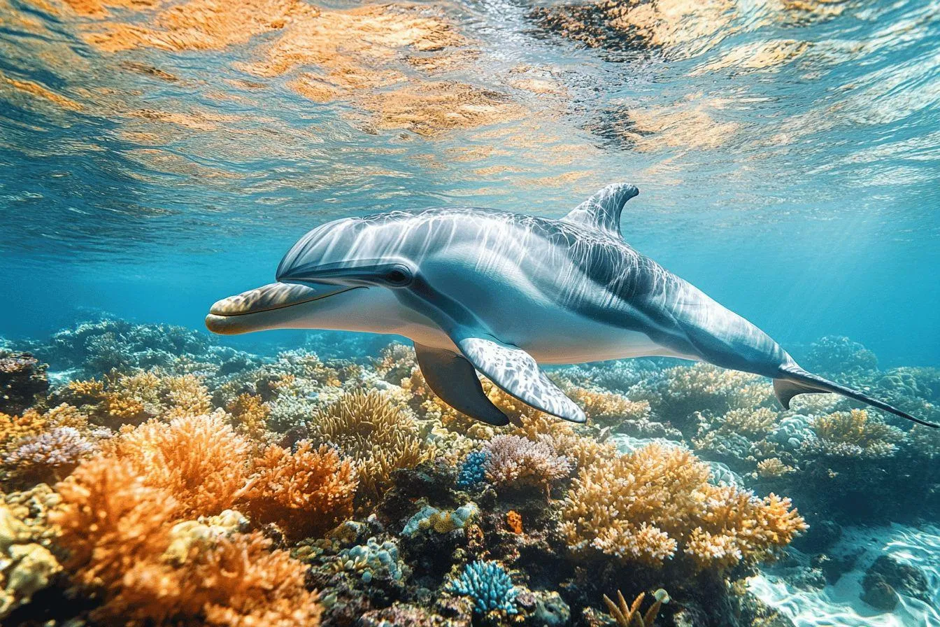 Explorer les fonds marins avec des dauphins libres : un voyage sous-marin