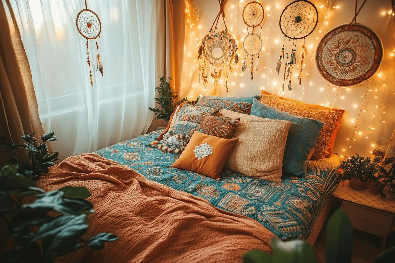 Lit tipi style bohème : Décoration originale avec un lit tipi au style bohème