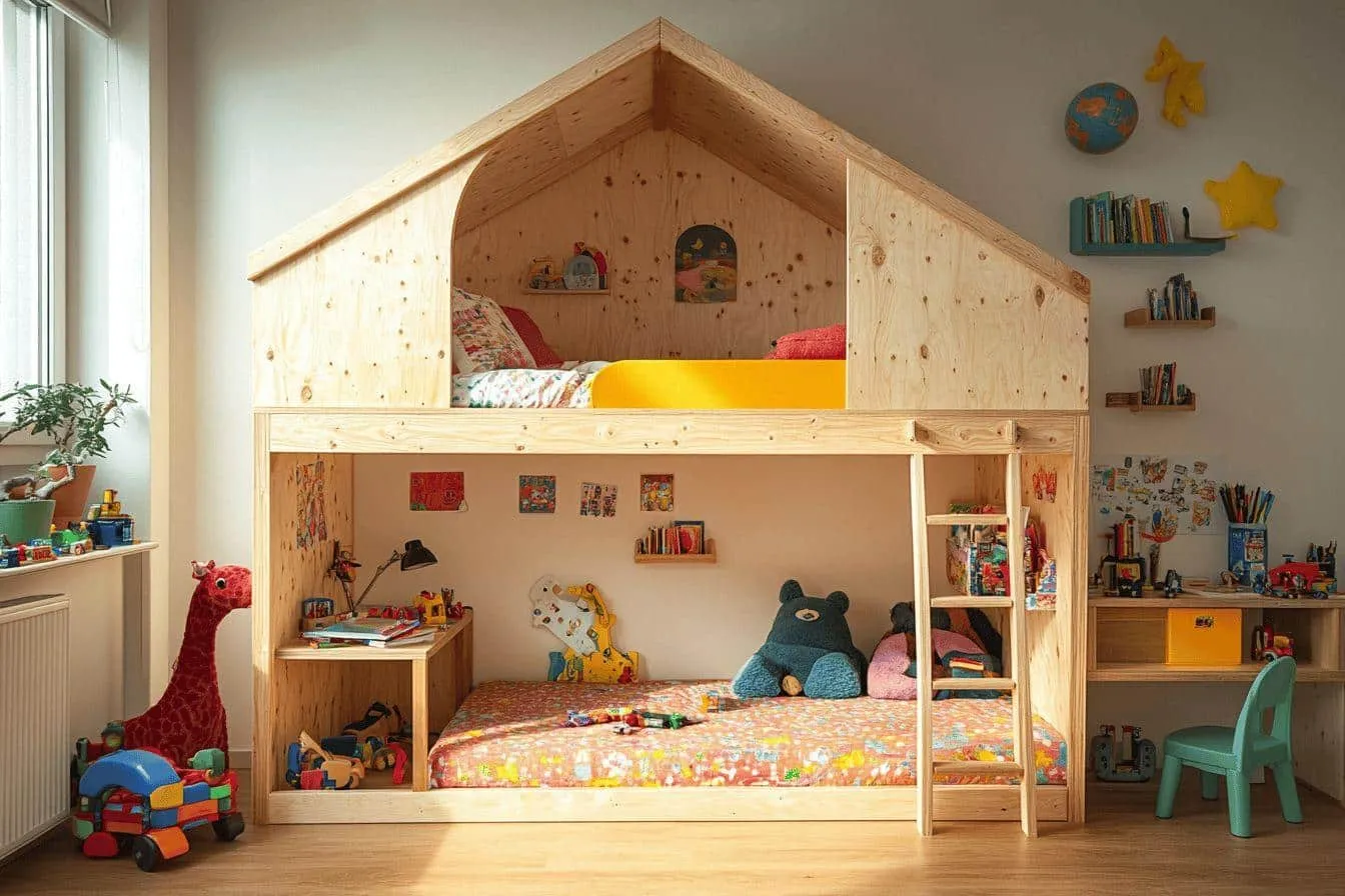 Lit mezzanine cabane pour petit espace : maximisez chaque mètre carré de la chambre