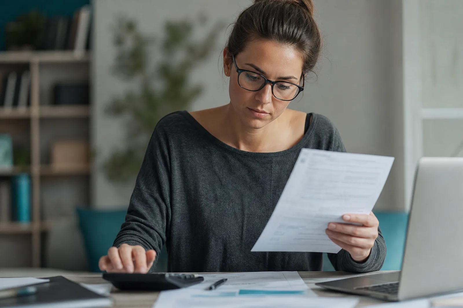 Personne consultant l'application d'une néobanque sur son smartphone, carte bancaire posée à côté.